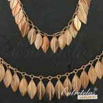 Cadena zamack hojas oro viejo
