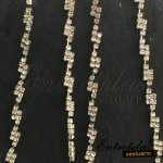 Strass zig zag