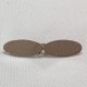 Broche plata oval