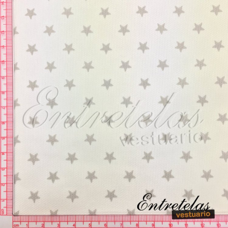 Piqué estrellas gris