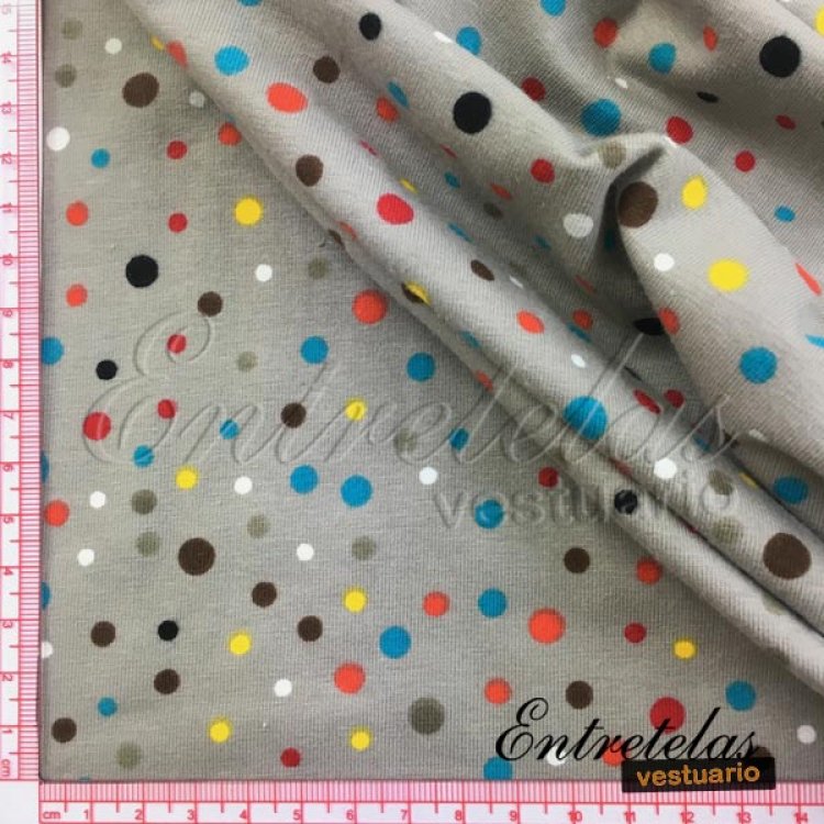 Punto Camiseta Lunares de colores