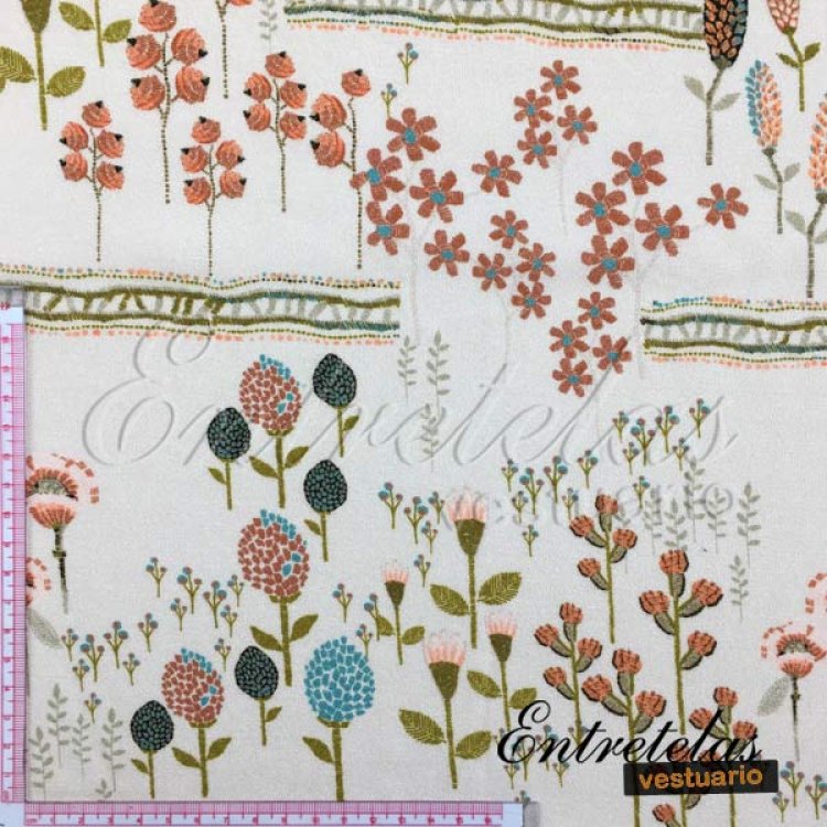 Viscosa flores suaves