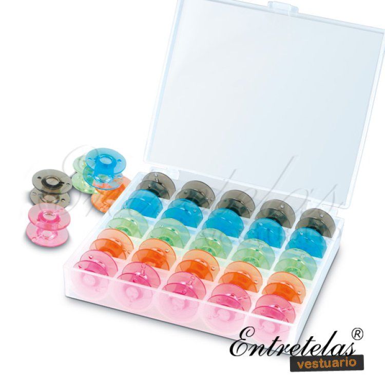 Caja de canillas colores