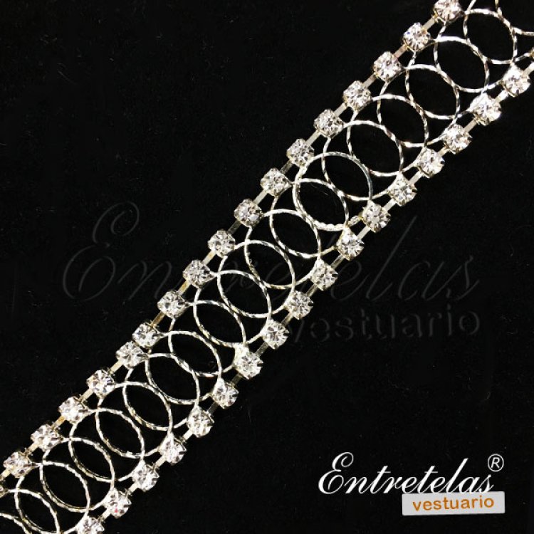 Cadena strass aros