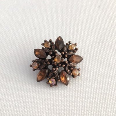 Imagen Botón swarovski flor