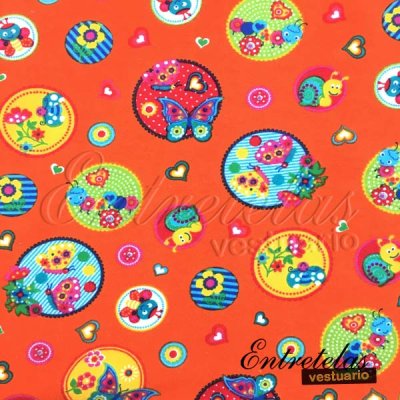 Imagen Punto Camiseta Maripositas naranja
