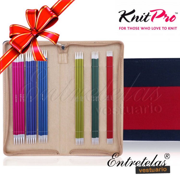 Set agujas doble punta zing KnitPro 20cm