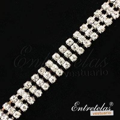 Imagen Cadena strass triple