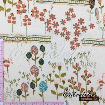 Viscosa flores suaves