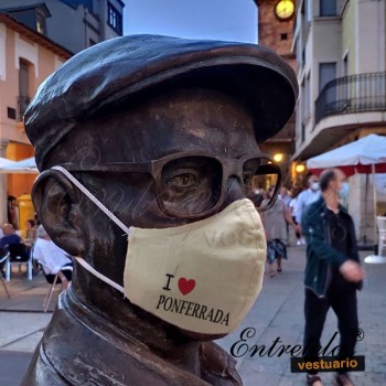 Mascarilla higienicaa reutilizable Ponferrada