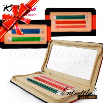 Set agujas doble punta zing KnitPro 15cm