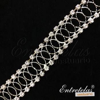 Cadena strass aros