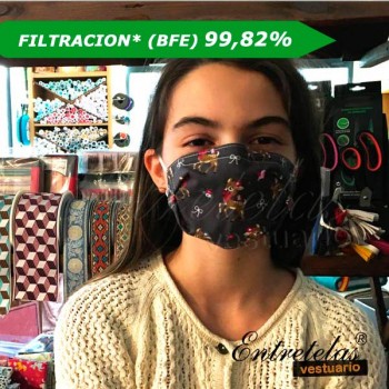 Mascarilla reutilizable UNE0065 Talla S