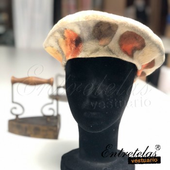 Boina lana Ecoprint
